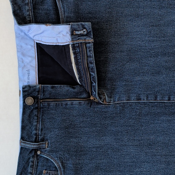 Croft & Barrow Effortless Stretch Denim Jean Skort 14 Blue Built-in Shorts - Picture 8 of 14